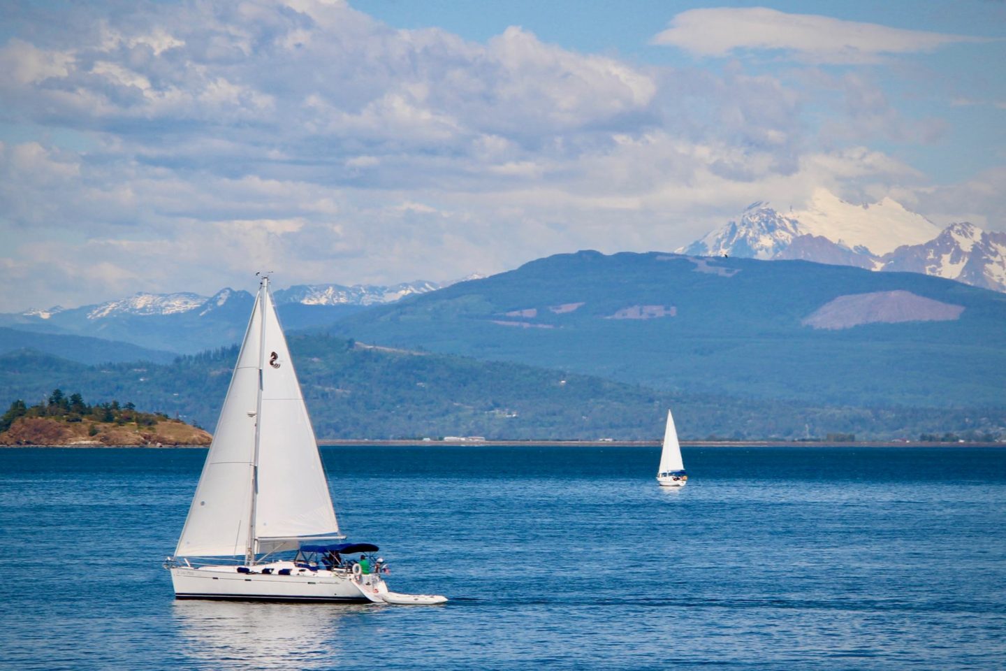 Sail boats near San Juan Islands, Washington | The Spectacular Adventurer