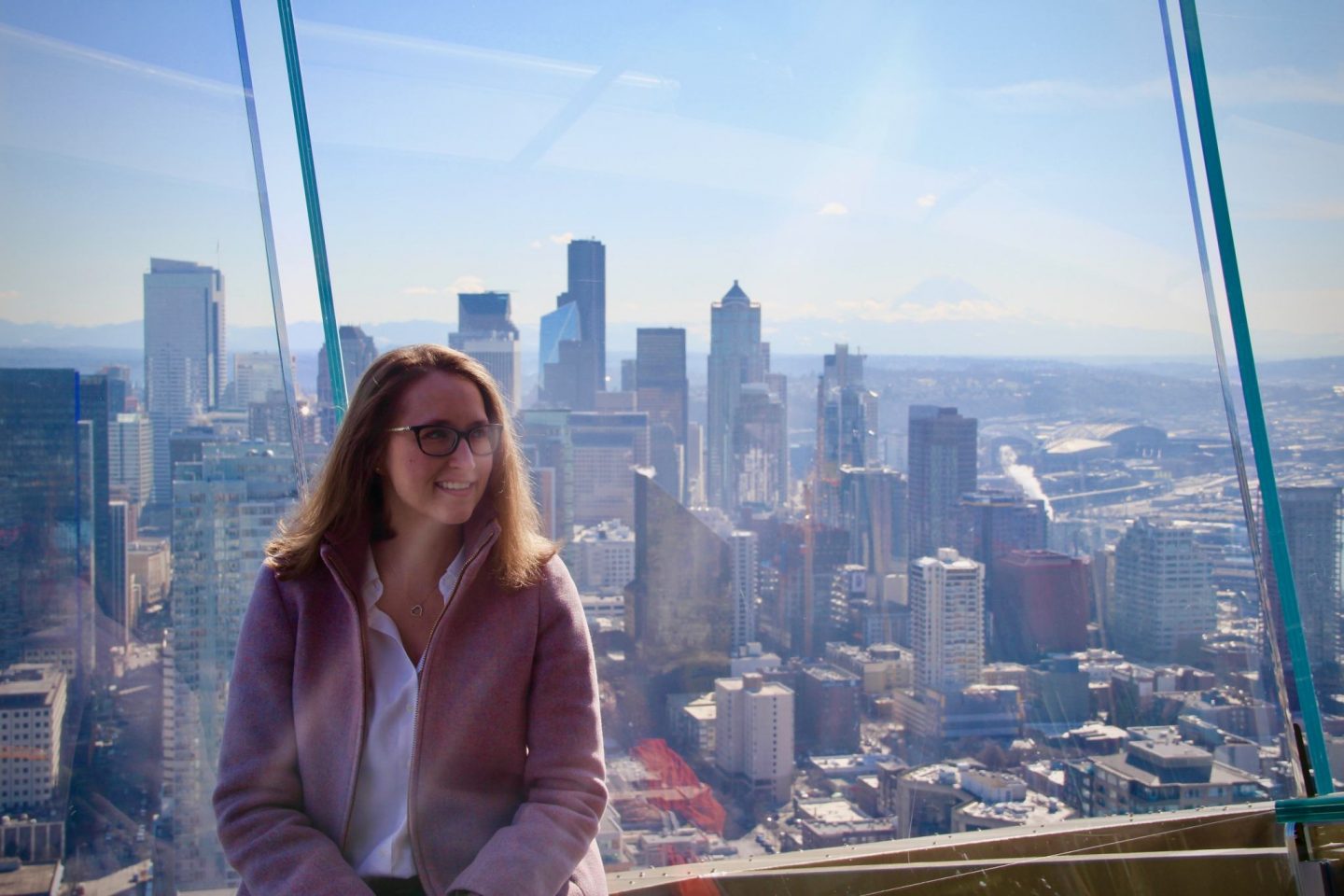 At the top of Seattle's Space Needle Seattle, Washington - The Spectacular Adventurer