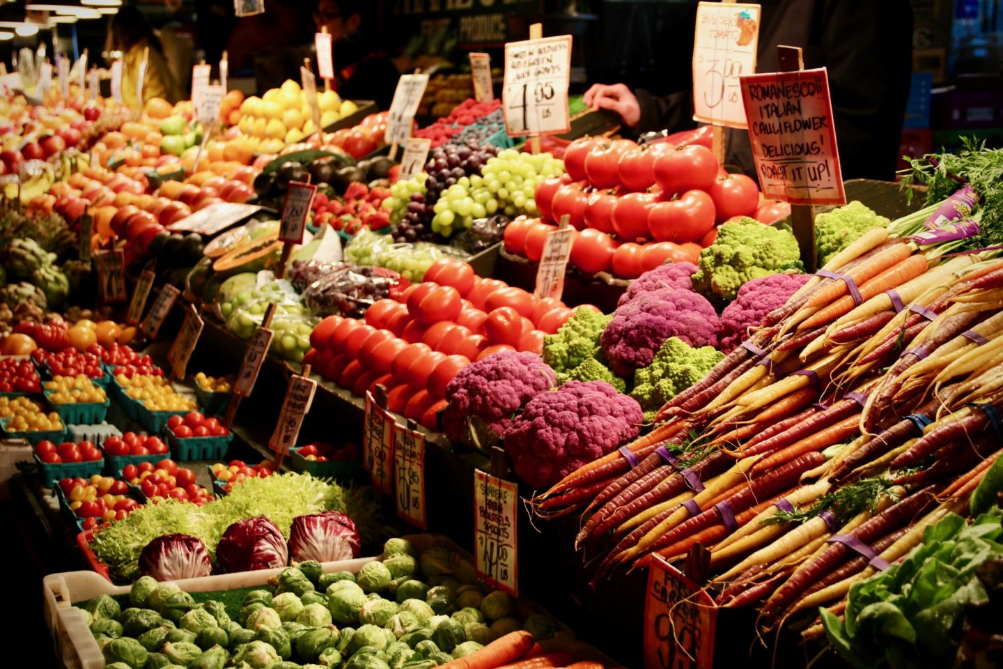 Fresh Produce in Pike Place Public Market in Seattle, Washington - The Spectacular Adventurer